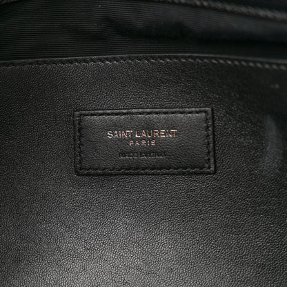 Saint Laurent Grain De Poudre Medium West Hollywood Monogram Fold-Over Black 6 of 12