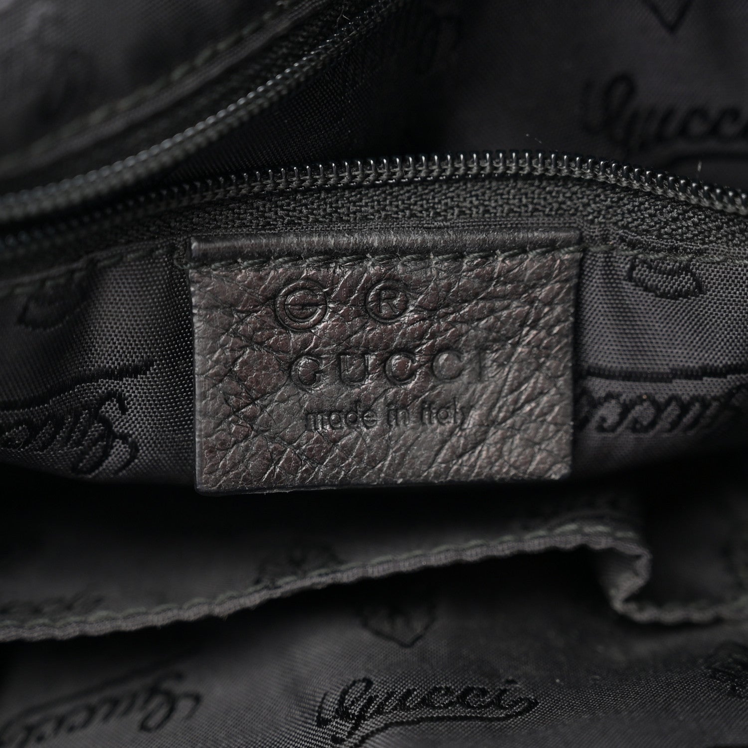 Gucci Guccissima Large Full Moon Tote Black 6 of 14