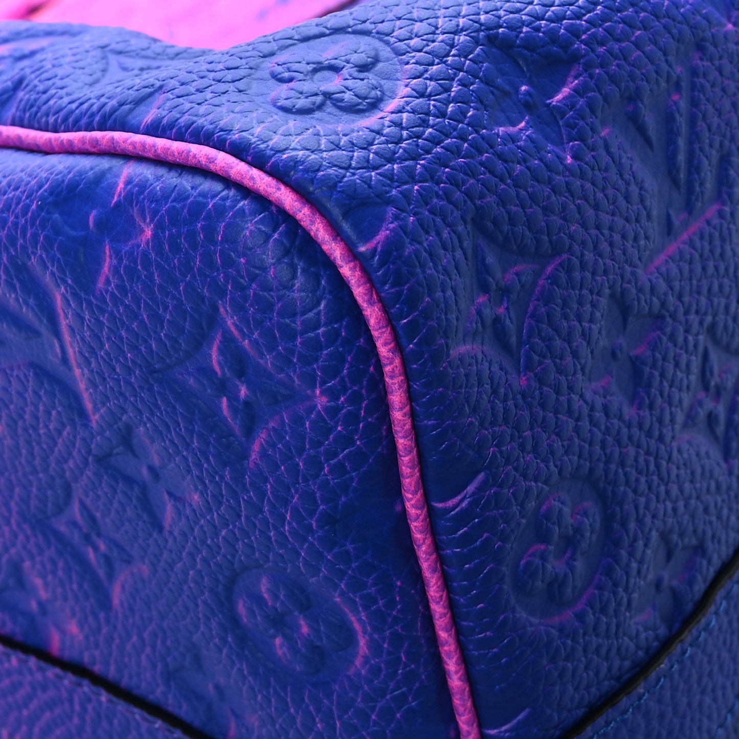 Taurillon Illusion Keepall Bandouliere 50 Bleu Rose