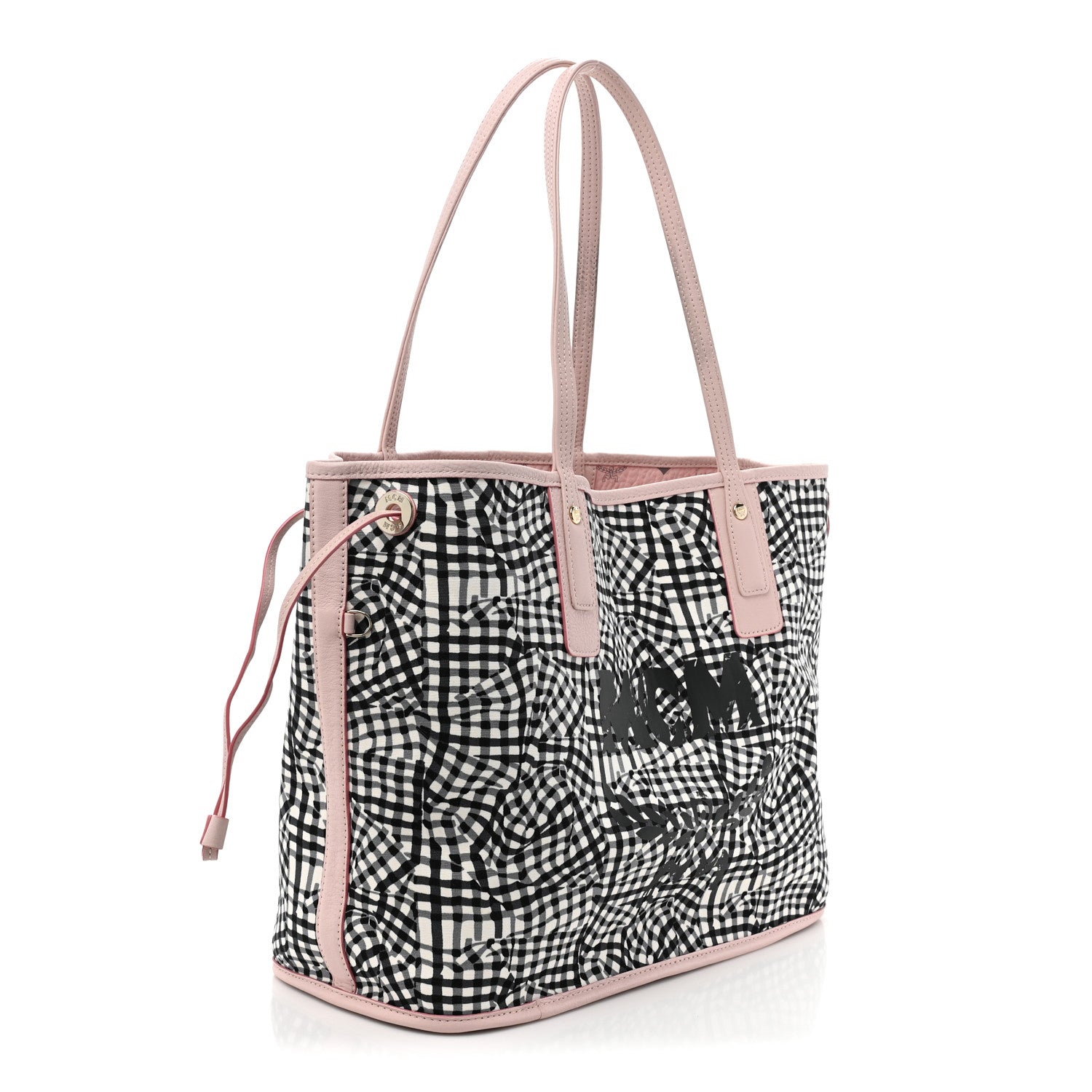 MCM Visetos Medium Liz Reversible Shopper Tote Powder Pink 5 of 16