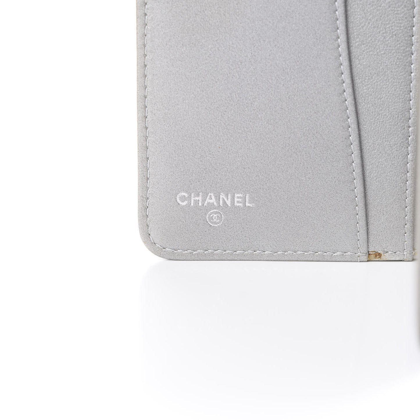 Lambskin Camellia Embossed Medium Agenda Cover Black