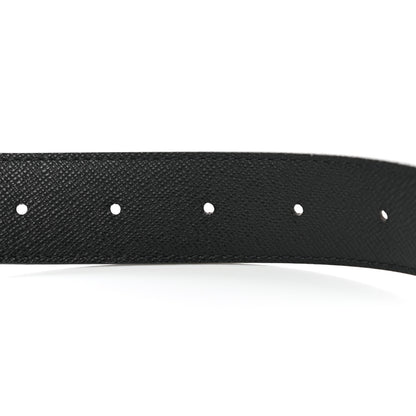 Louis Vuitton Calfskin Monogram 40mm LV Initiales Reversible Belt 80 32 Black 4 of 6