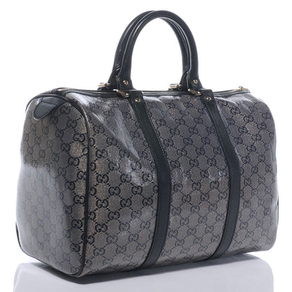 Gucci Crystal Monogram Joy Medium Boston Black 3 of 7