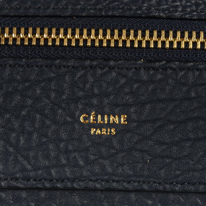 Celine Bullhide Calfskin Small Ring Bag Navy Blue 6 of 9