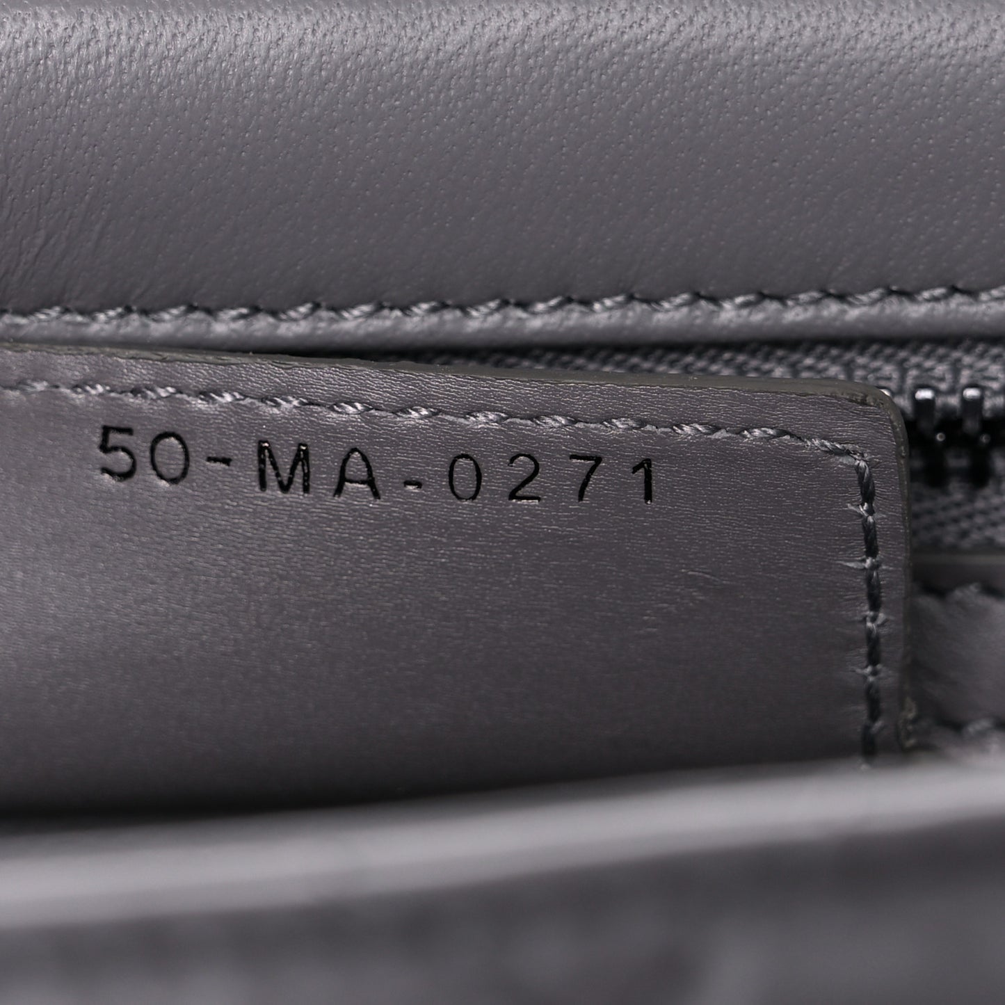 Calfskin Macrocannage Medium Caro Bag Iron Grey