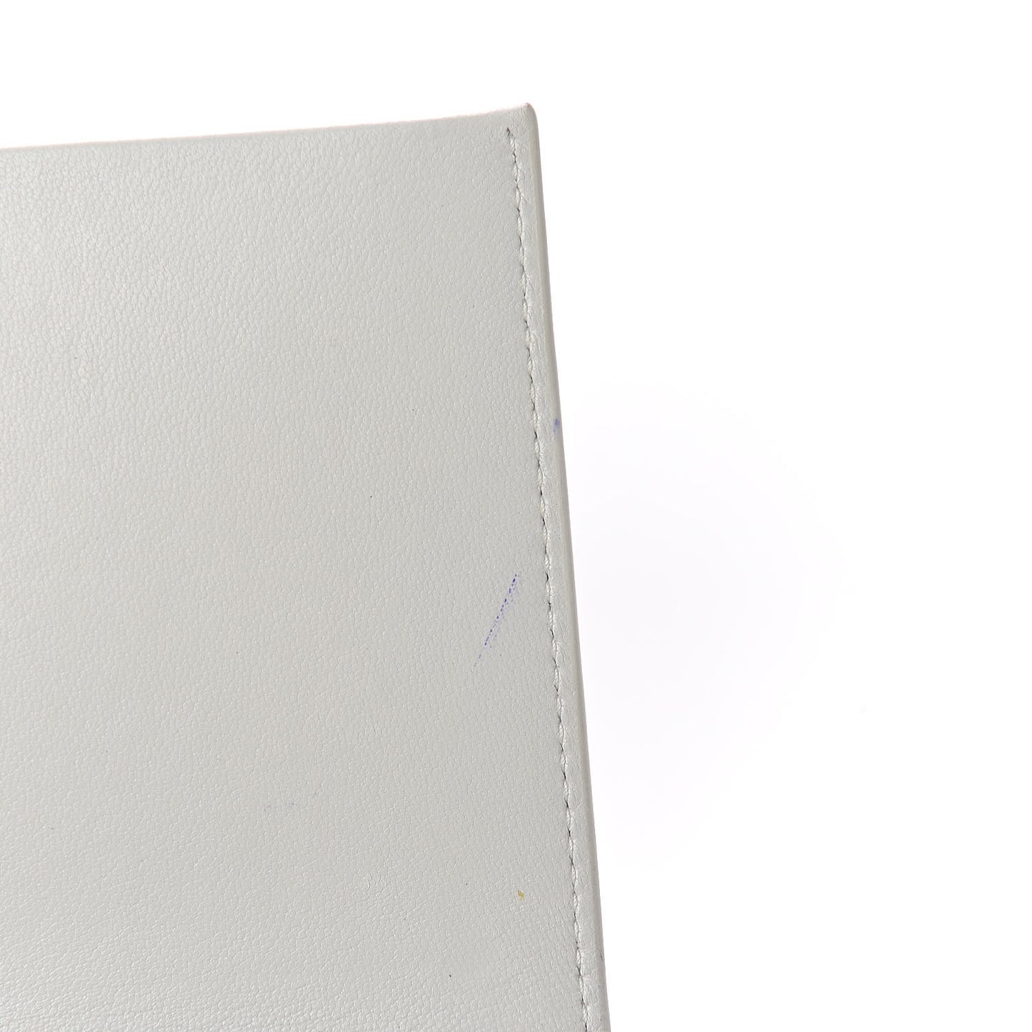 Calfskin Crocodile Embossed Kate Monogram Tassel Chain Wallet Cremasoft