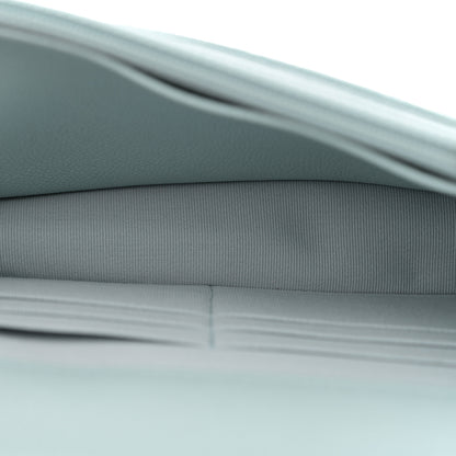 Chanel Caviar Quilted Tiny CC Wallet On Chain WOC Light Blue 5 of 11