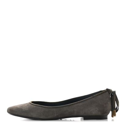 Hermes Suede Flats 36 Grey 1 of 7