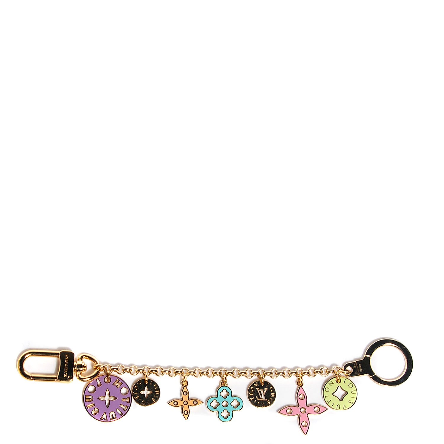 Louis Vuitton Enamel Looping Chain Key Ring Multicolor 1 of 5
