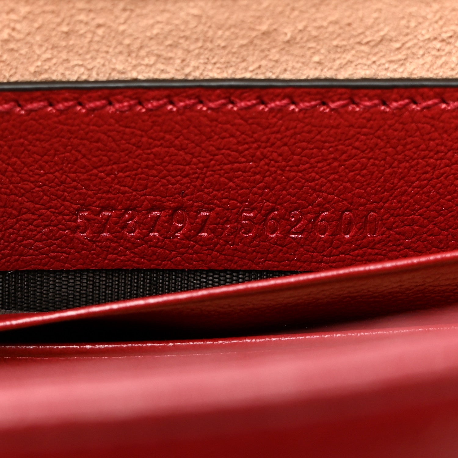 Gucci Textured Calfskin Web Mini Rajah Slim Flap Shoulder Bag Romantic Cherry 7 of 11