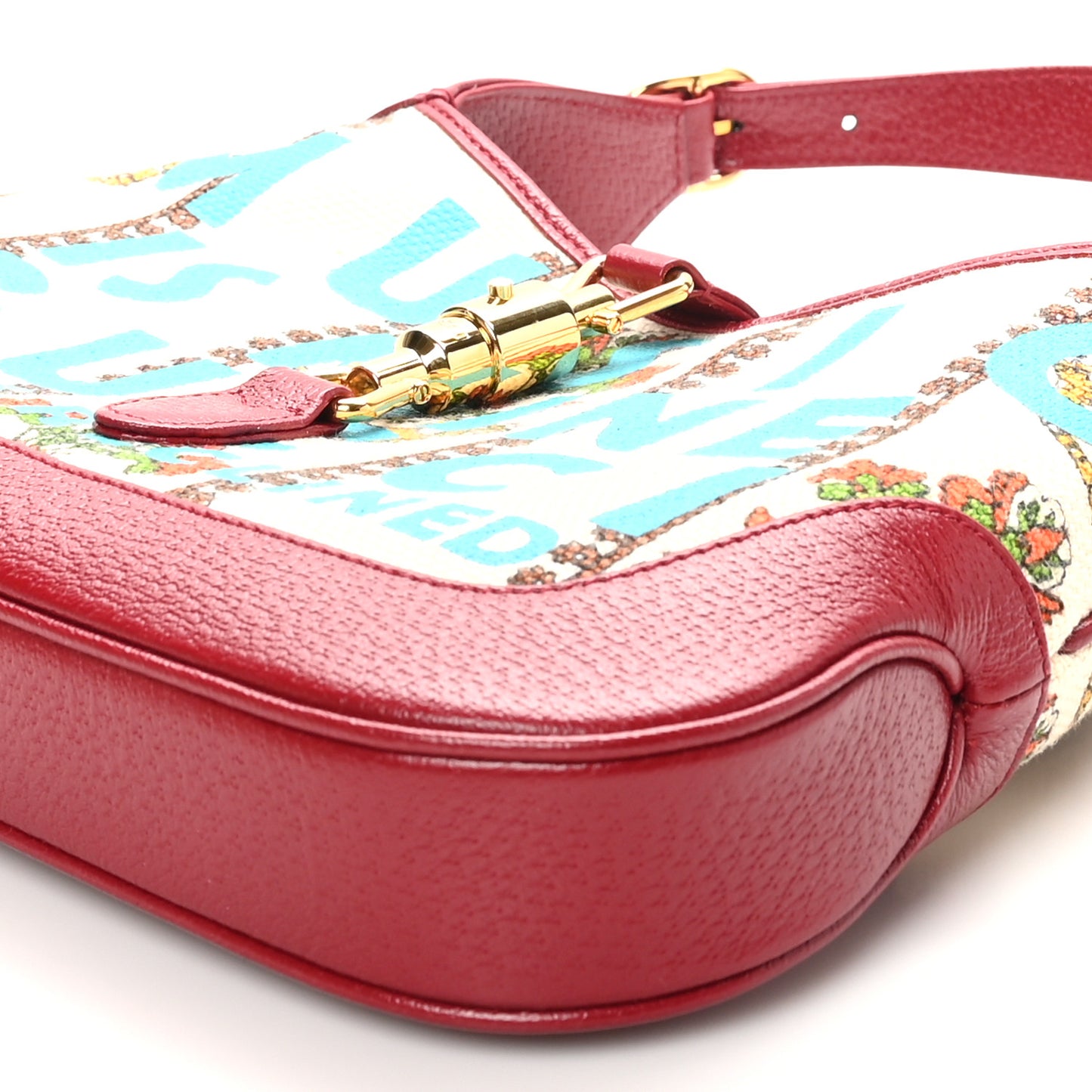 Canvas Calfskin 100 Centennial Music Small Jackie 1961 Hobo Ivory Red