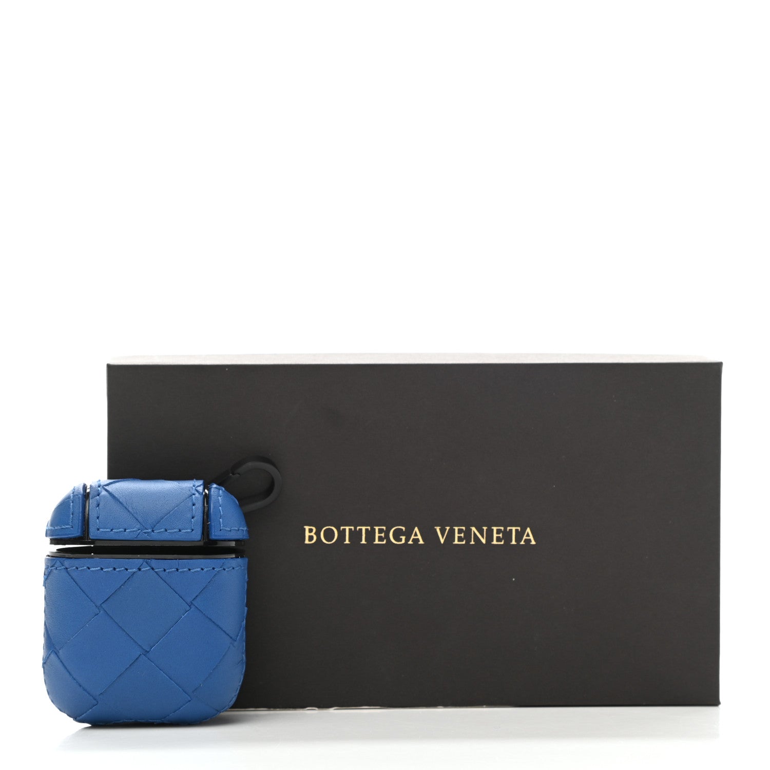 Bottega Veneta Nappa Intrecciato Airpods Case Blue 7 of 7