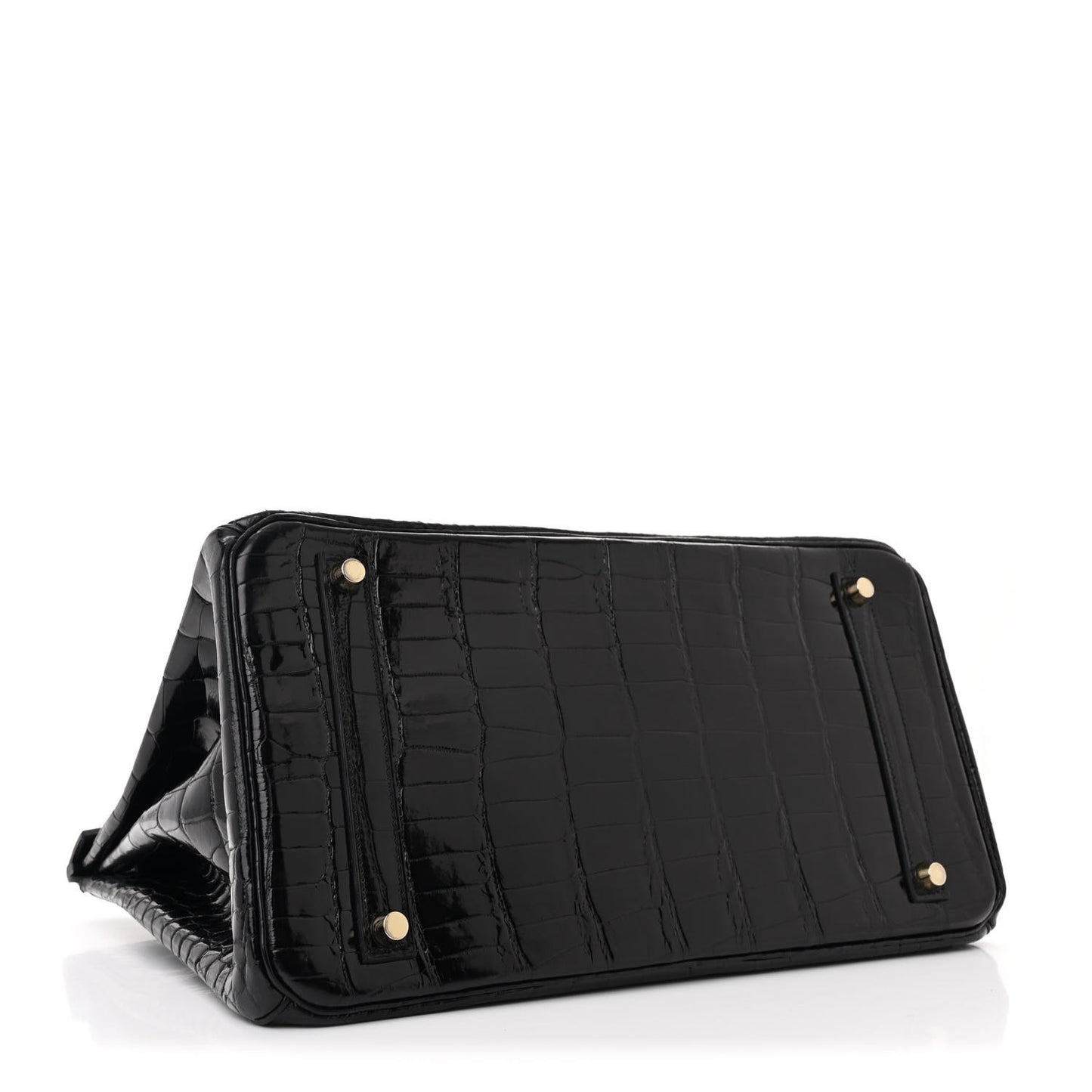 Shiny Porosus Crocodile Birkin 35 Black