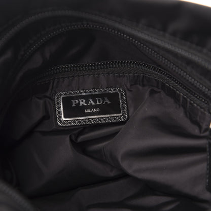 Prada Tessuto Nylon Soft Calf Small Crossbody Bag Black Azzurro 6 of 14