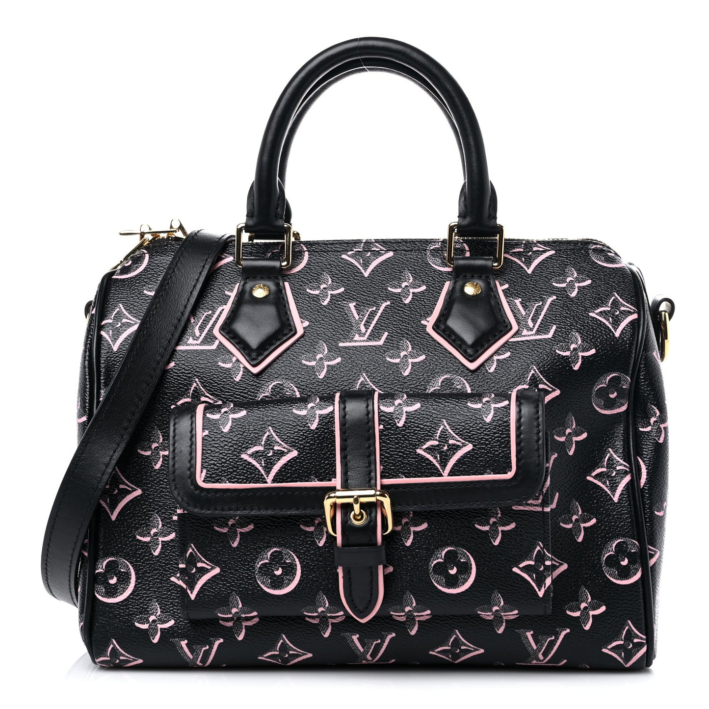 Monogram Fall for You Speedy Bandouliere 25 Black