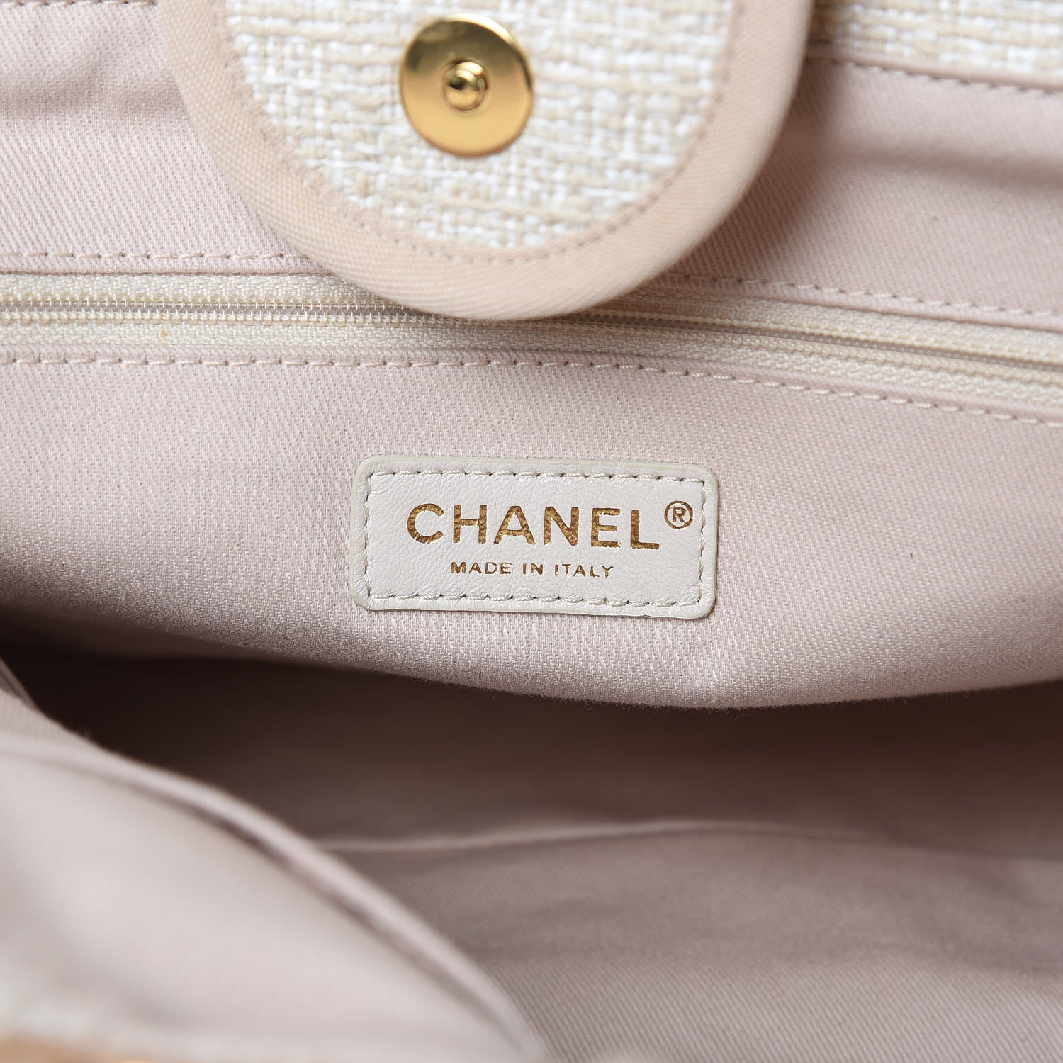 Chanel Woven Straw Raffia Large Deauville Tote Light Beige 8 of 9