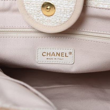 Chanel Woven Straw Raffia Large Deauville Tote Light Beige 8 of 9
