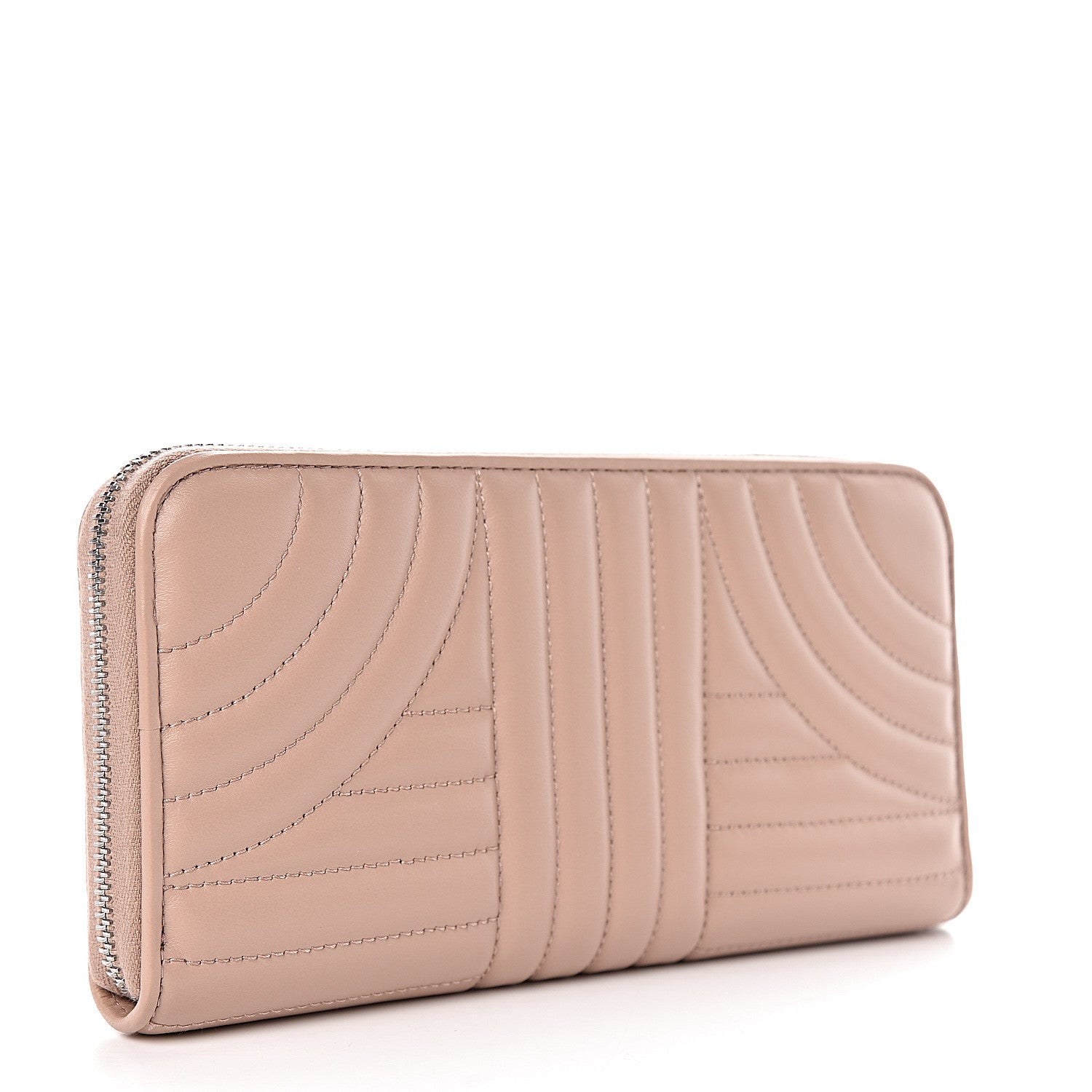 Prada Soft Calfskin Diagramme Zip Around Wallet Cipria 3 of 7