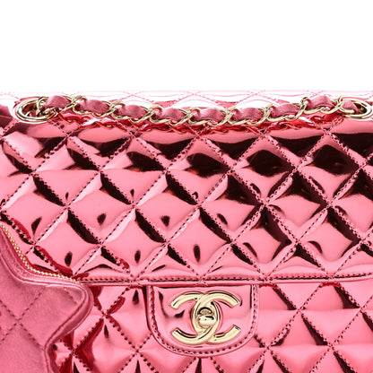 Chanel Mirror Calfskin Metallic Calfskin Medium Hollywood Boulevard Flap With Star Coin Purse Pink 8 of 11