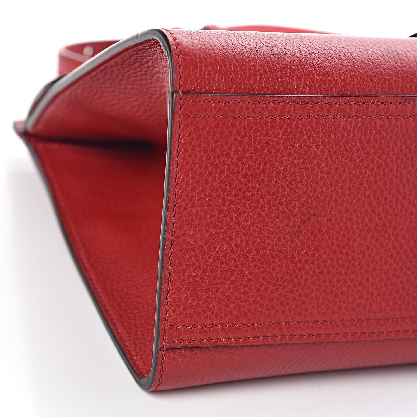 Calfskin Small GG Marmont Top Handle Bag Vulcanic Red