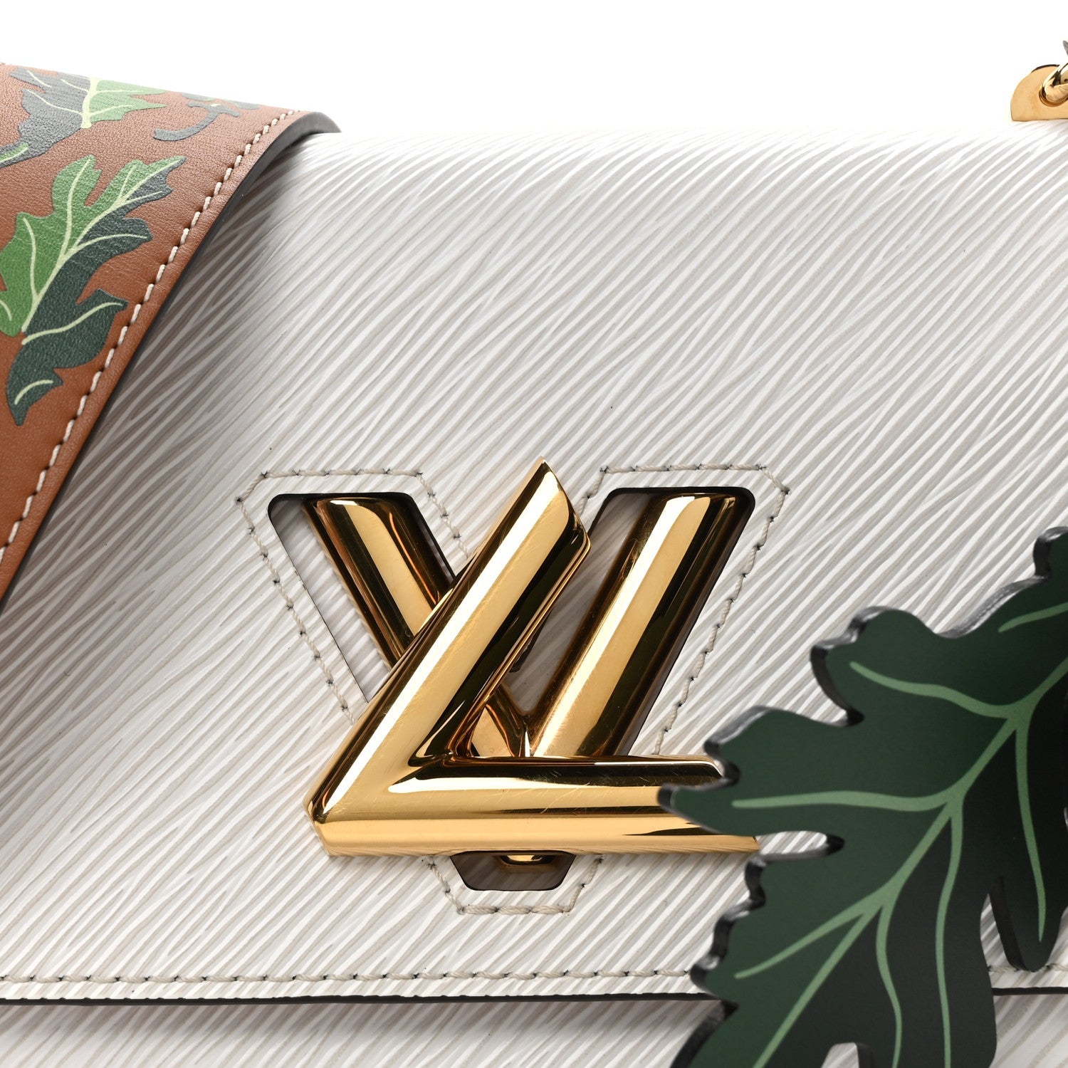 Louis Vuitton Epi Asnieres Flowers Twist Shoulder Bag PM White 8 of 10
