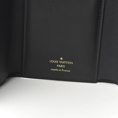 Louis Vuitton Monogram Flower Lock Compact Wallet Black 8 of 10