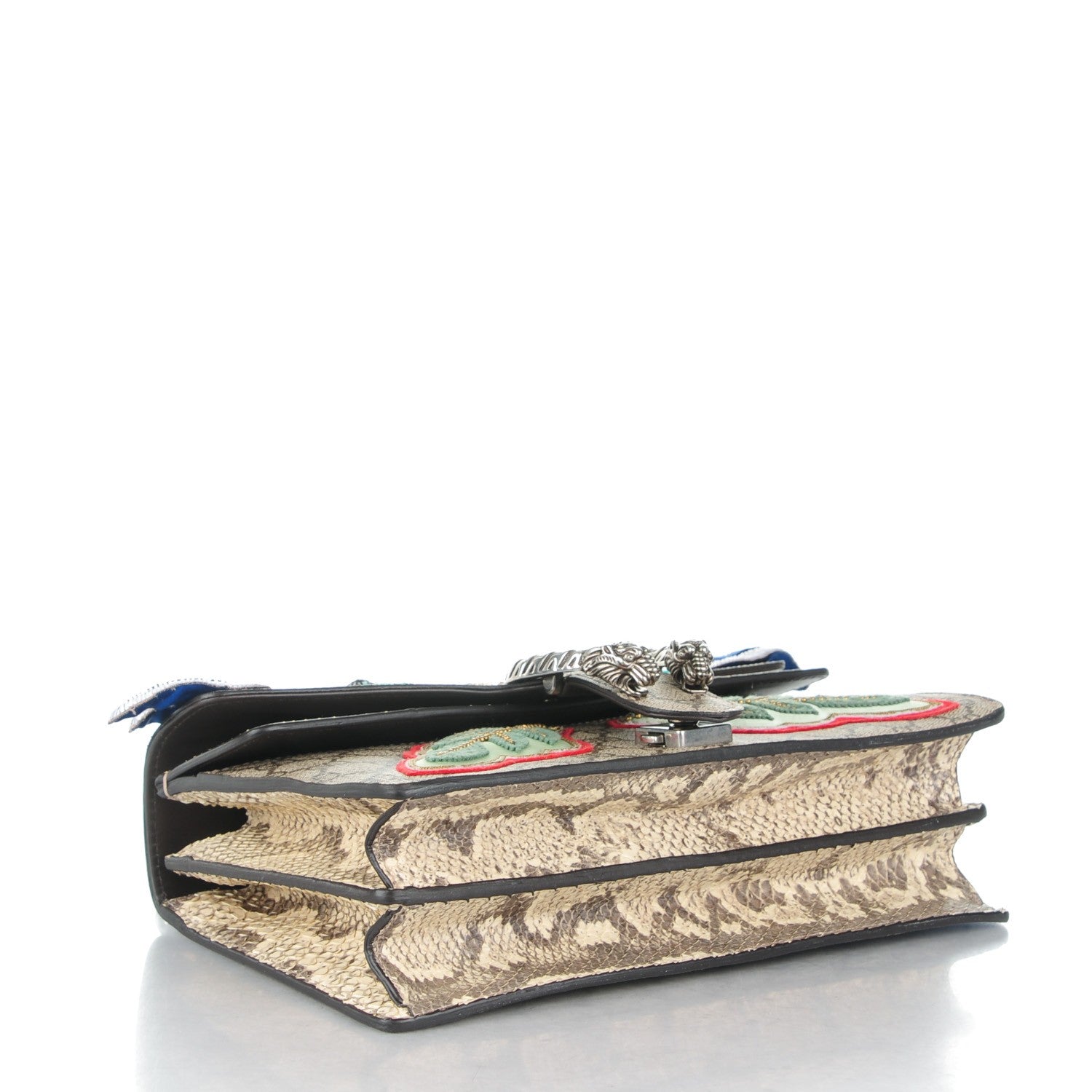 Gucci GG Supreme Monogram Python Embroidered Small Dionysus Shoulder Bag 4 of 9