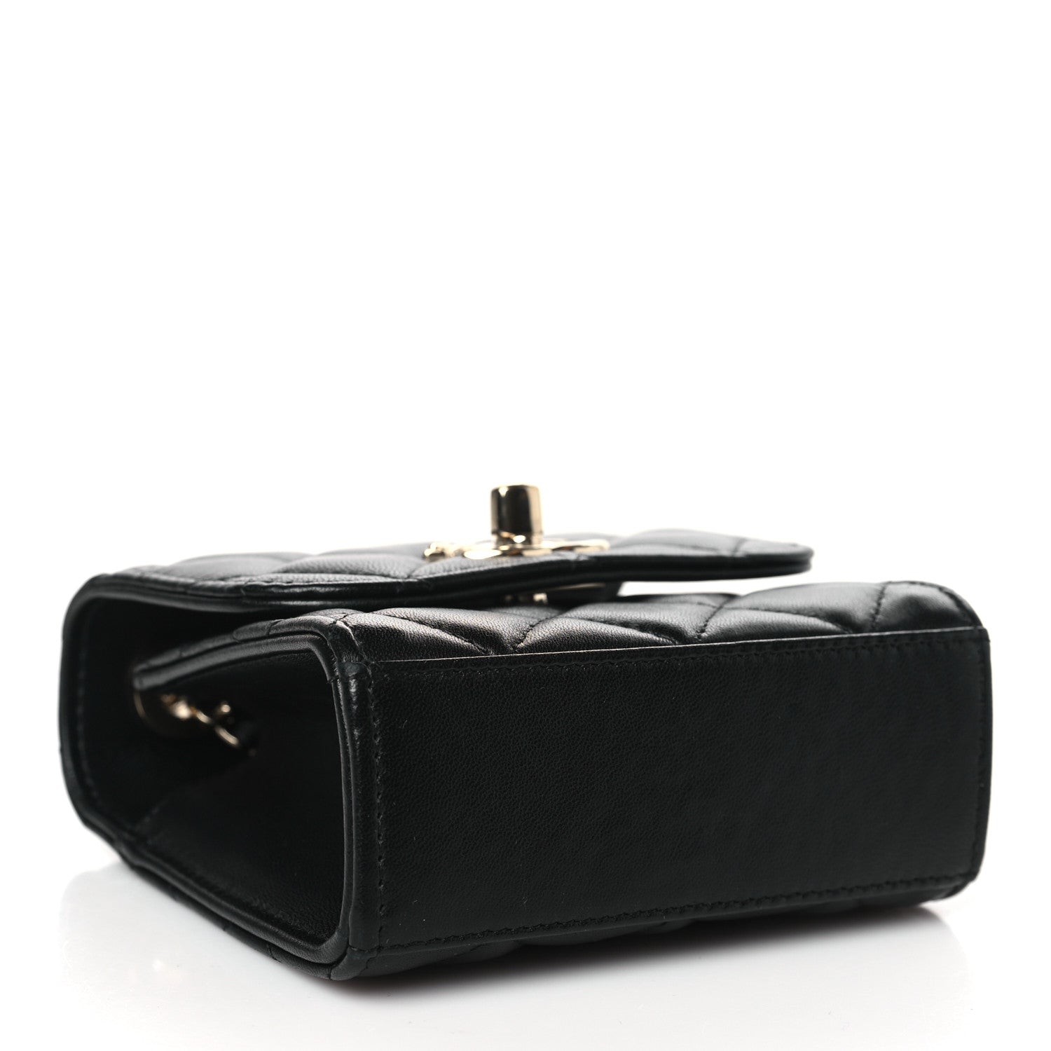 Chanel Lambskin Quilted Mini Trendy CC Chain Wallet Black 4 of 10