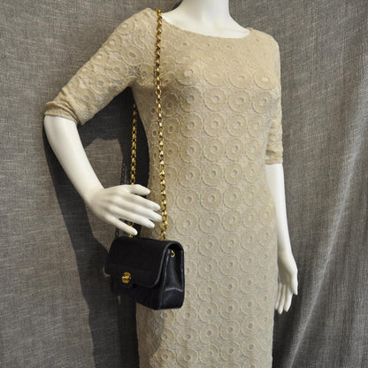 Chanel Lambskin Quilted Mini Flap Navy 2 of 11