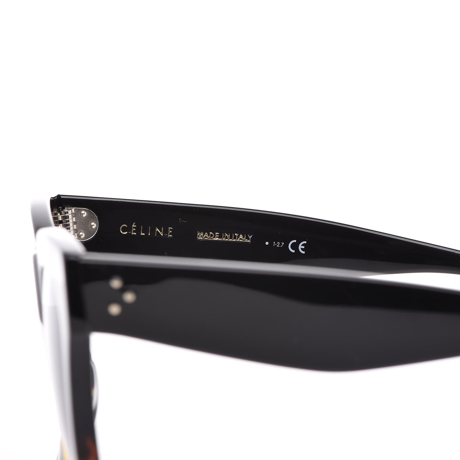 Celine Acetate Cat Eye Sunglasses CL40004I Havana Black 5 of 10