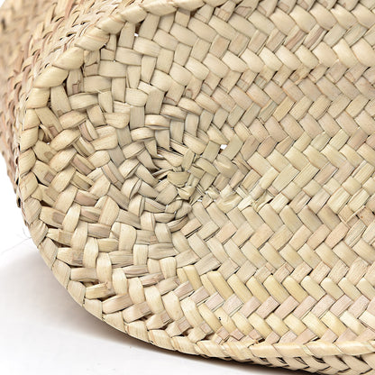 Loewe Raffia Basket Tote Bag Natural Tan Orange 9 of 15