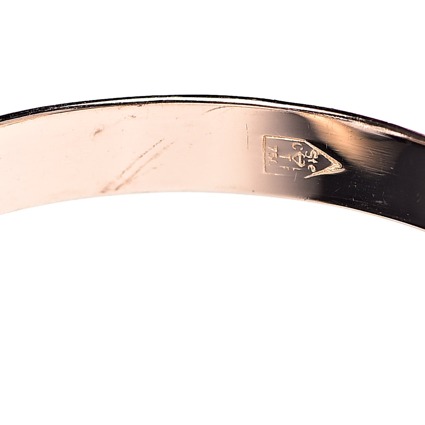 18K Pink Yellow White Gold Five Band Les Must De Trinity Ring 50 5.25