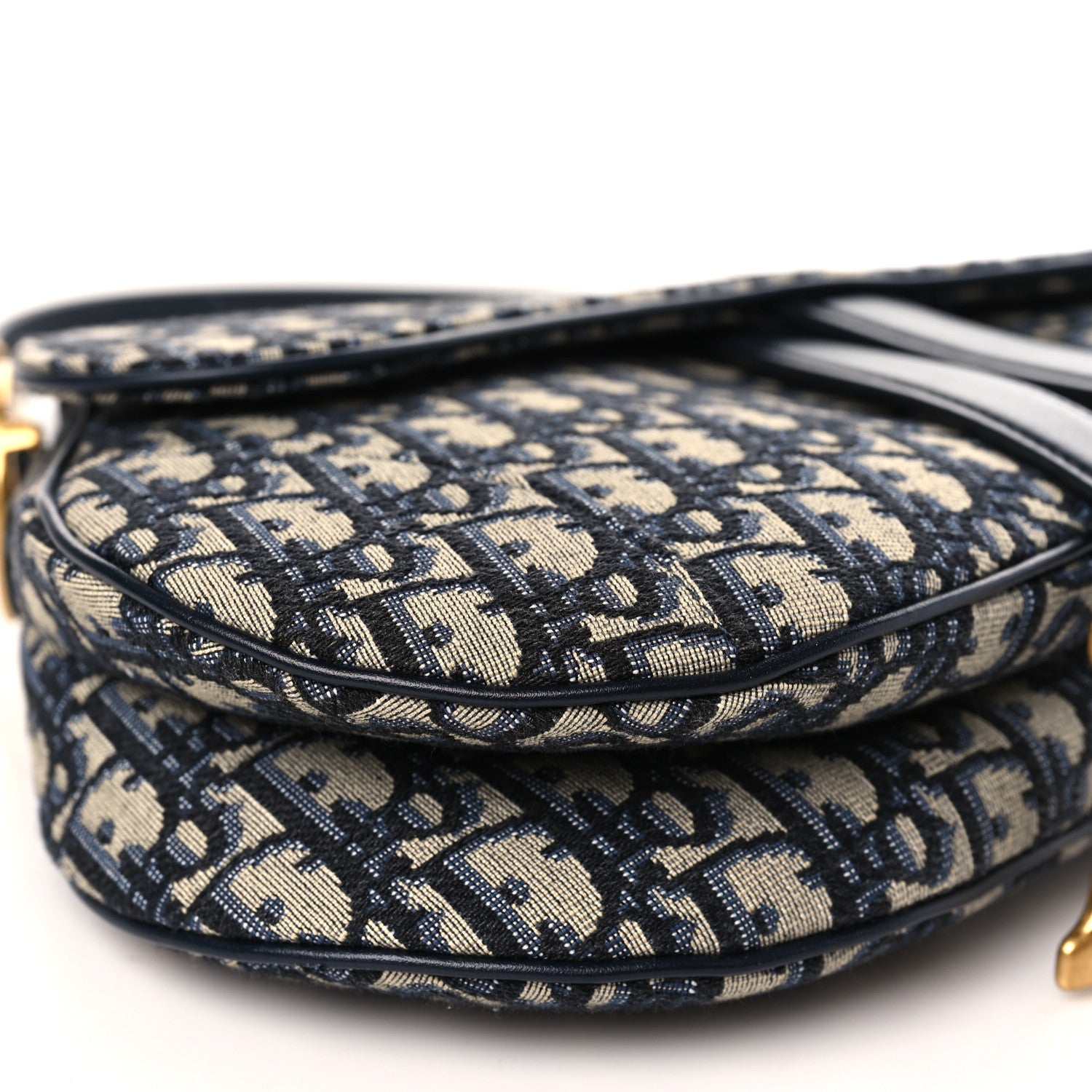 Christian Dior Oblique Saddle Bag Blue 8 of 9