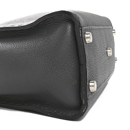 Fendi Cuoio Romano Selleria Bi-Color Medium Peekaboo Iconic Satchel Asfalto Latte 9 of 10