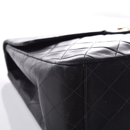 Chanel Lambskin Quilted XL Jumbo Single Flap Black 9 of 16