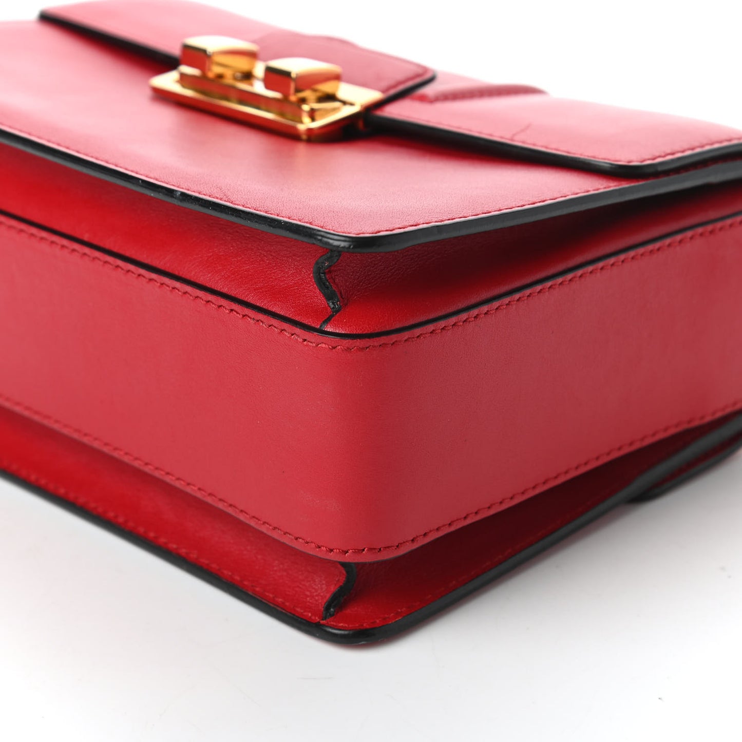 Smooth Calfskin Small Jiji Shoulder Bag Red
