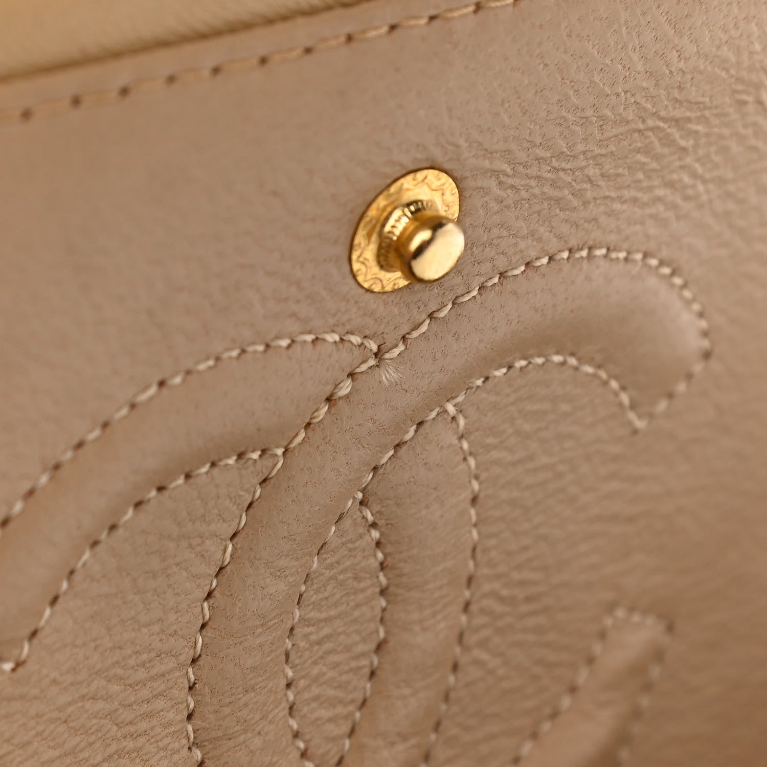 Chanel Lambskin Quilted Small Double Flap Beige 13 of 14