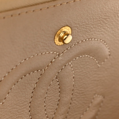Chanel Lambskin Quilted Small Double Flap Beige 13 of 14