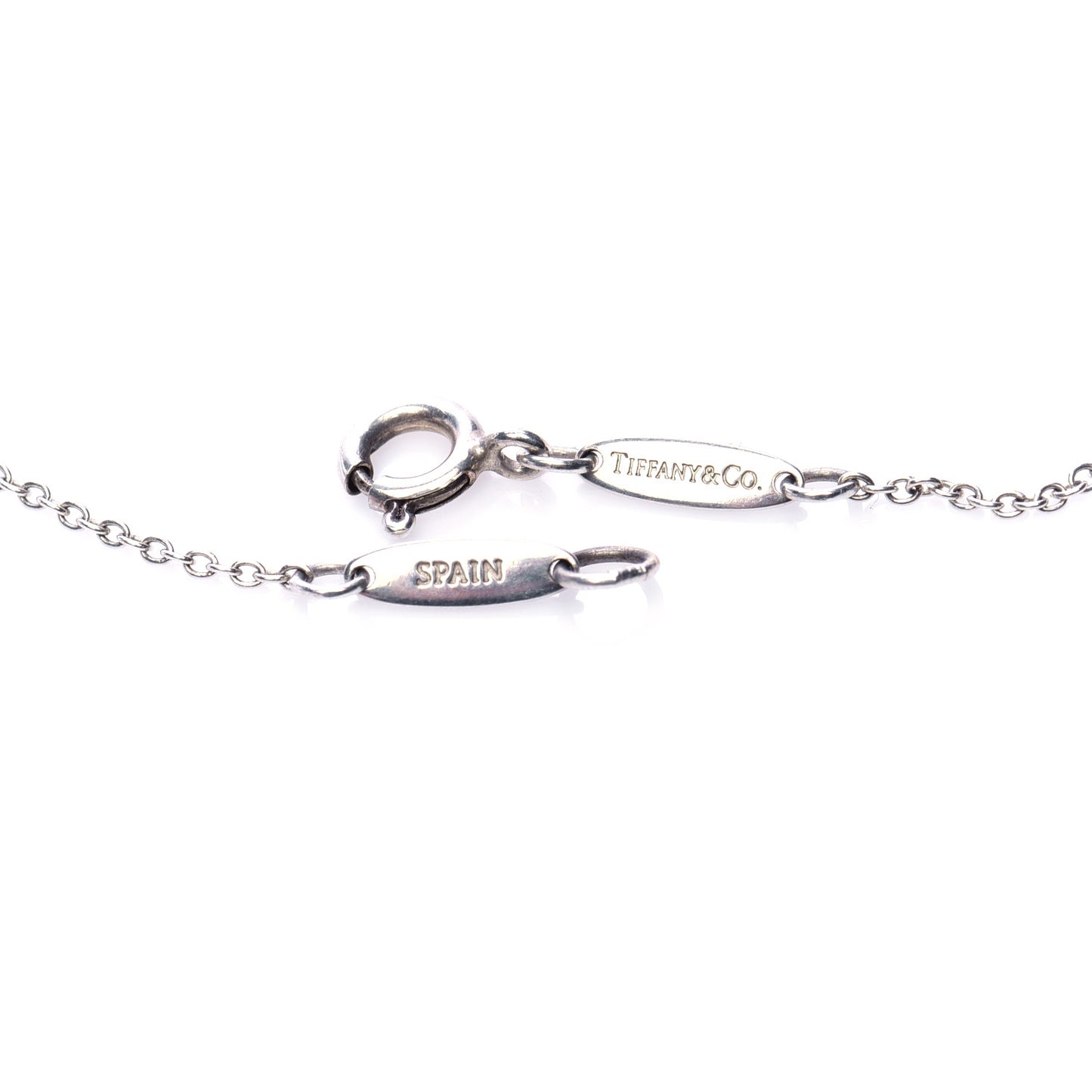 Sterling Silver 14mm Elsa Peretti Round Disc Pendant Necklace