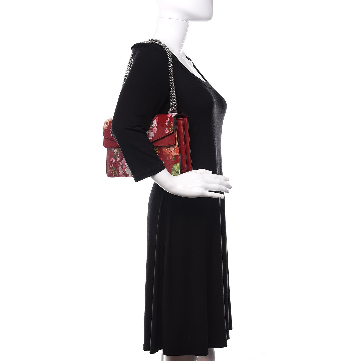Gucci Calfskin Blooms Print Small Dionysus Shoulder Bag Romantic Cherry Multicolor 2 of 11