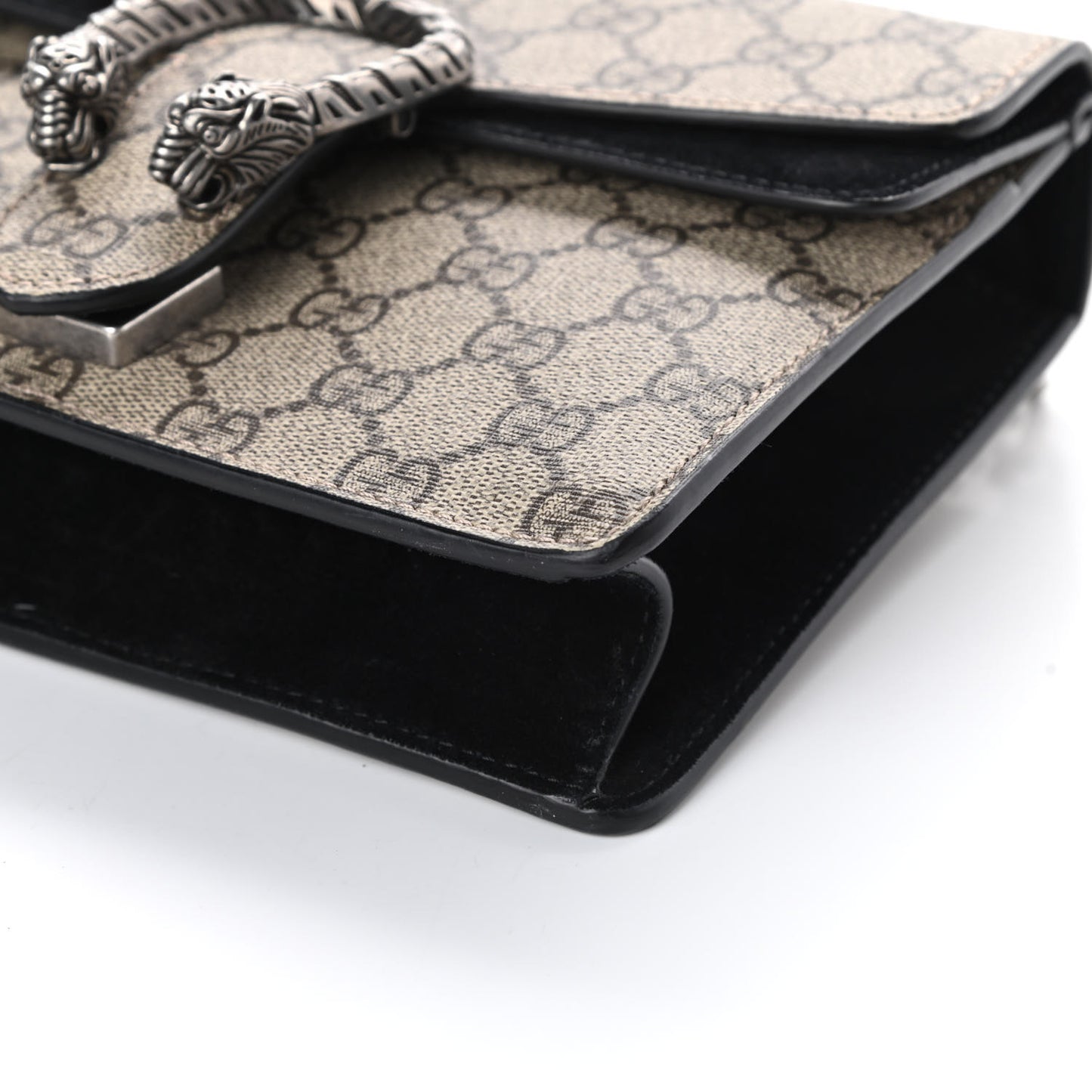 GG Supreme Monogram Mini Dionysus Shoulder Bag Black