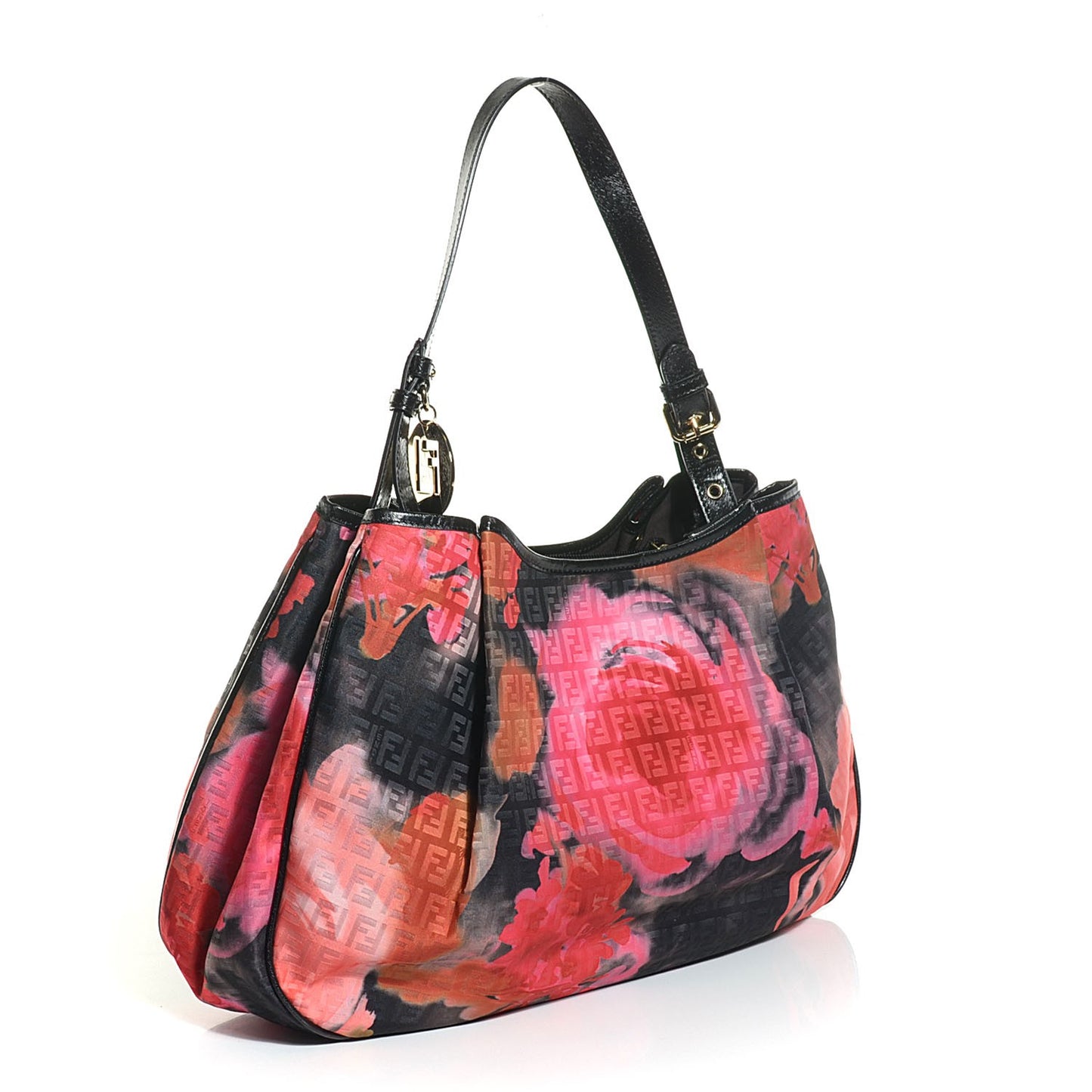 Zucchino Vitello Floral Forever Shoulder Bag Black Multicolor