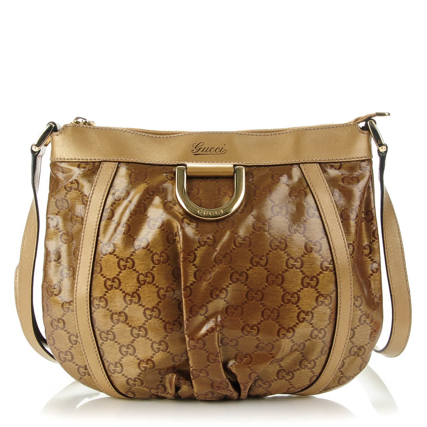 Crystal Monogram Small D Gold Ring Messenger Gold
