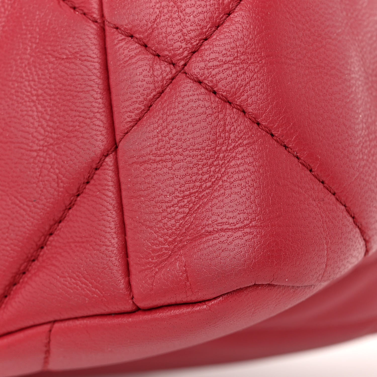 Chanel Goatskin Quilted Medium Chanel 19 Flap Red 11 of 12