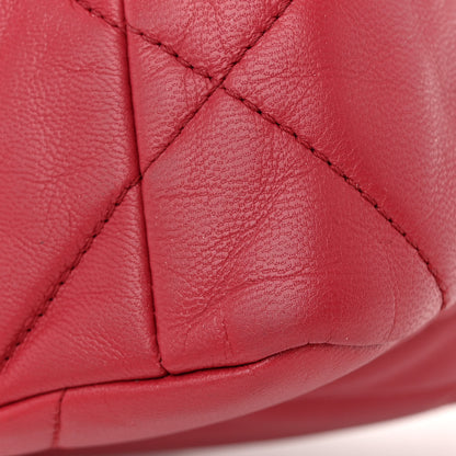 Chanel Goatskin Quilted Medium Chanel 19 Flap Red 11 of 12