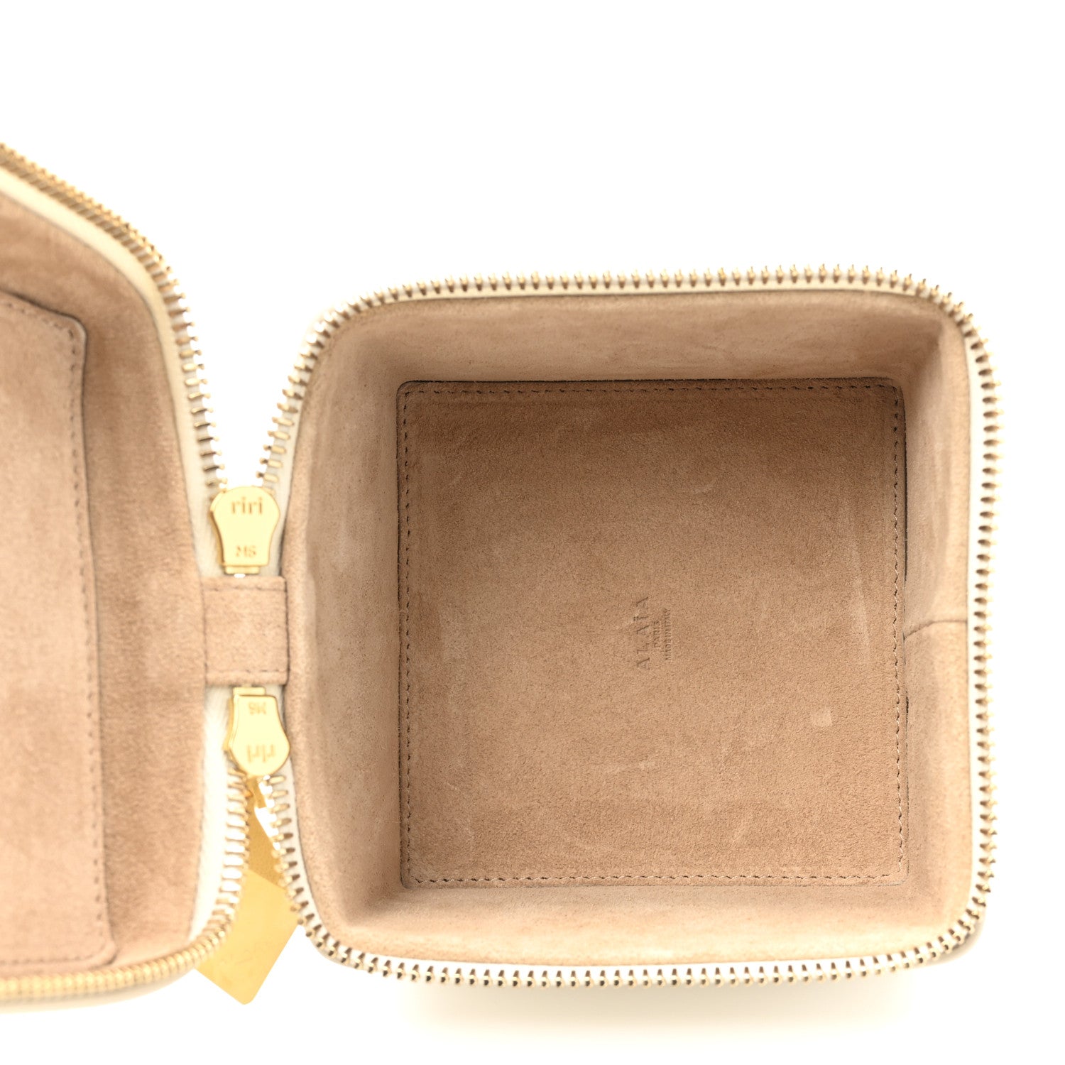 Alaia Shiny Goatskin Cub Vanity Bag Ivorie 5 of 10