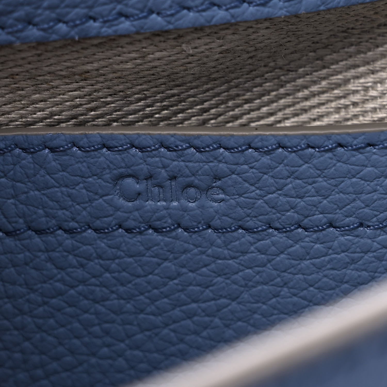 Chloe Grained Calfskin Small Marcie Saddle Bag Shady Cobalt 5 of 8