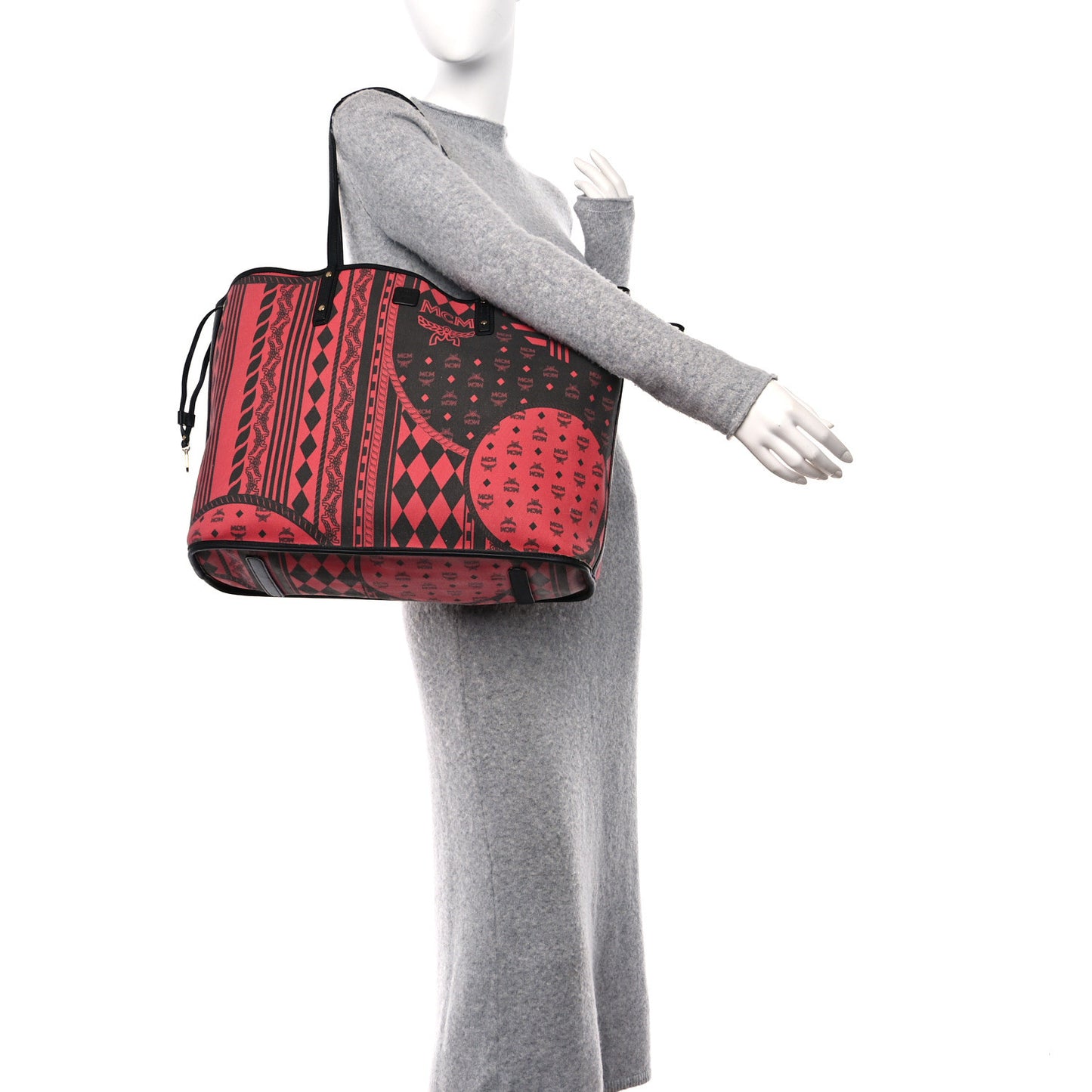 Visetos Medium Project Reversible Shopper Tote Cognac