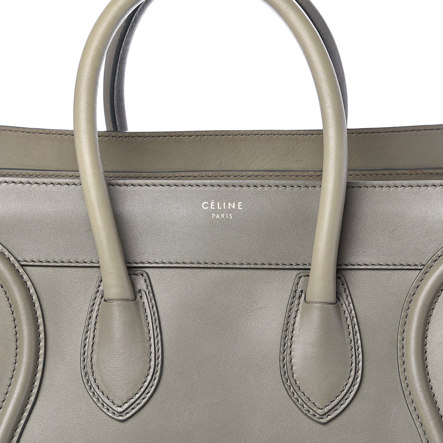 Smooth Calfskin Mini Luggage Grey