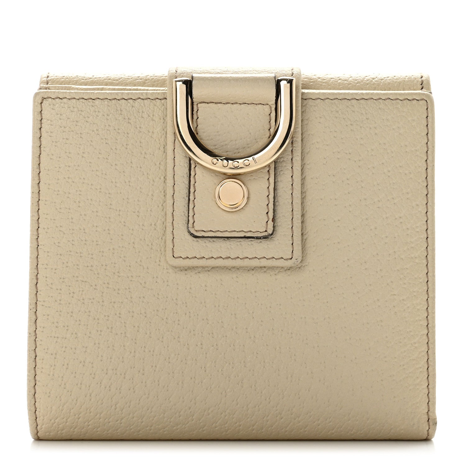 Gucci Calfskin Abbey Compact Wallet Off White 1 of 8